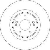 TRW Bremsscheibe DF4632S, 1 Stück