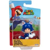 JAKKS Pacific Nintendo Super Mario Figur Cat Toad, 6,5 cm