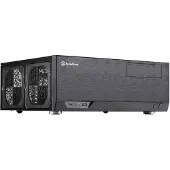 Silverstone GD09B-C, HTPC, PC, Schwarz, ATX, micro ATX, SSI CEB, Aluminium, Kunststoff, Stahl, 13,8 cm