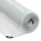 vidaXL Transparente Plane mit Ösen 3x12 m Polyethylen