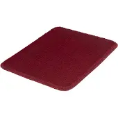 Kleine wolke Badematte "Marco, Badvorleger, Badezimmer Teppich", rot (granat), H:20mm, Polyester, Badematten, Badematte, Badteppich, Uni Farben