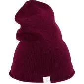 CASH-MERE.CH Bio Beanie in Cranberry Rot | Gr.: onesize