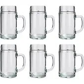 Ich-zapfe Bierglas Set Styria 6er 1 Liter Klar Glas