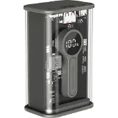 Gembird PB09-TQC3-01, 9000 mAh, Lithium Polymer (LiPo), Quick Charge 3.0, 40 W, Schwarz, Transparent