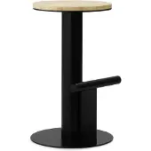Normann Copenhagen Barhocker mit Stangenform, 65 cm, Kiefer/schwarz