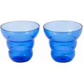 Pols Potten Tumbler Mizu Kiri Dark Blue (Set von 2 Stück)