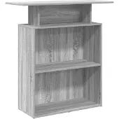 vidaXL Empfangstheke Grau Sonoma 100x40x104 cm Holzwerkstoff