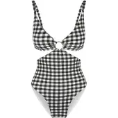 Lingadore Badeanzüge Square Print | Grösse: 44 | Farbe: Schwarz/Weiß