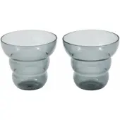 Pols Potten Tumbler Mizu Kiri Light Grey (Set von 2 Stück)
