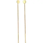 Elli Ohrringe 925 Sterling Silber Plättchen in Gold | Gr.: onesize