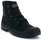 Palladium Schnürboots "PAMPA HI", Damen, Gr. 39,5, atmungsaktiv, schwarz, Textil, Schuhe Schnürboots, Schnürstiefel, Schnürstiefelette aus Canvas