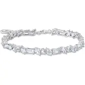 Thomas Sabo A2144-051-14-L19V Damen Tennisarmband mit weißen Steinen Silber