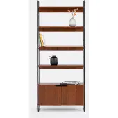 La redoute interieurs Regal Watford, Stahl Und Nussbaumfurnier, Höhe 190 Cm