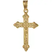 Trendor 75104 Kreuz-Anhänger Gold 750 (18 Karat) 32 x 16 mm