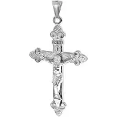 Trendor 35788 Kreuz-Anhänger für Damen und Herren 925 Silber 40 mm