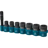 Makita Schlagnuss-Set 8-teilig - 1/4 Zoll-4-kant - E-12289