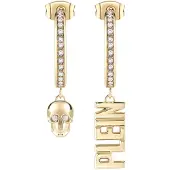 Philipp Plein PJ1AA03EU Damen-Ohrringe Lettering Goldfarben