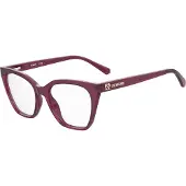 Moschino Damen MOL627 MU1 Rahmen von BRILLEN Acetat Fuchsie Quadratisch Normal
