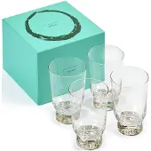 Serax Feast by Ottolenghi glas 330 ml Stripes Gold 4 stuks (B0821301-4)