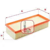 Sofima Luftfilter S 6820 A für RENAULT ESPACE III (JE0) Filtereinsatz
