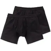 Schiesser Herren Shorts 2er Pack - Cotton Essentials, Authentic, Nadelzug, uni