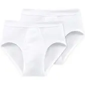 Schiesser Unterhose Herren 205159 Sportslip White (2er Set)-L