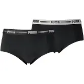 Puma Hipsters - 2er-Pack - Everyday - Damen - Schwarz - - XS - Xtra Small - Hipsters