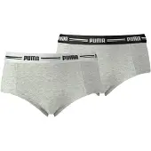 Puma Hipsters - 2er-Pack - Everyday - Damen - Grau - - XS - Xtra Small - Hipsters