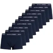Jack & Jones Solid Trunk Boxershorts Herren (10-pack) L