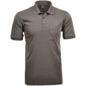 Ragman Herren Poloshirt - Oberteil, Softknit-Polo, Baumwollmischung, Brusttasche, Knopfleiste, kurz, einfarbig