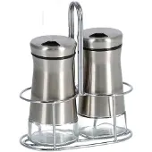 Zeller Salz- / Pfefferstreuer, (Set, 3 tlg.), aus hochwertigem Edelstahl