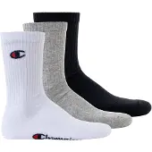 Champion Kurzsocken "Socken 3er Pack", Damen, Gr. 35-38, bunt (schwarz, weiß, grau), Obermaterial: 71% Baumwolle CO. 27% Polyester PES. 2% Elasthan EL., Socken Kurzsocken