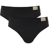 Sloggi Slip "Slip GO Natural Brief C2P 2er Pack", Herren, Gr. M, schwarz, Obermaterial: 95% Baumwolle CO. 5% Elasthan EL., Unterhosen Slip