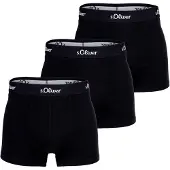 s.Oliver Herren Boxershorts, 3er Pack - Boxerbrief, Baumwoll-Stretch