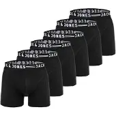 Jack & Jones JACK&JONES Herren Boxer Shorts, 6er Pack - SENSE TRUNKS, Baumwoll-Stretch