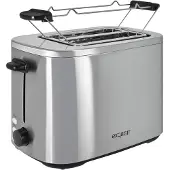 Exquisit Toaster TA6119 isw | 7 Leistungsstufen | 800 Watt | Krümelschublade