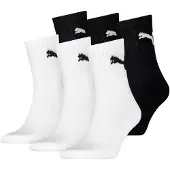 Puma Unisex Sportsocken, 6 Paar - Short Crew Socks, Tennissocken, einfarbig