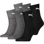 Puma Unisex Sportsocken, 6 Paar - Short Crew Socks, Tennissocken, einfarbig