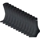 Puma Unisex Sportsocken, 12er Pack - Sport Crew Socken, ECOM, Logo, einfarbig