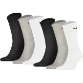 Puma Unisex Sport-Socken, 6er Pack - Sport Crew Lightweigth, Tennissocken, uni