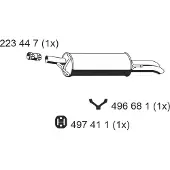 ERNST 204231 Endschalldämpfer für AUDI A6 Avant (4B5, C5) Auspuff