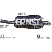 ERNST Endschalldämpfer 056007 für OPEL GENERAL MOTORS