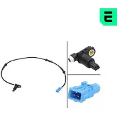 OPTIMAL ABS Sensor Raddrehzahl Hinten passend für PEUGEOT 206 Schrägheck (2A/C) 06-S042