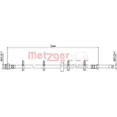 METZGER Bremsschlauch GREENPARTS 4111499