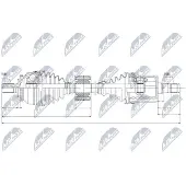 NTY NPW-VV-043 Antriebswelle Vorne Links für VOLVO XC70 Cross Country (295)