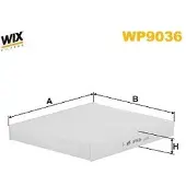 WIX FILTERS Filter, Innenraumluft WP9036