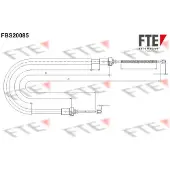 FTE Seilzug, Feststellbremse [Hersteller-Nr. 9250593] für Dacia, Renault