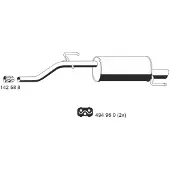 ERNST 013079 Endschalldämpfer für OPEL Corsa D Schrägheck (S07) Auspuff
