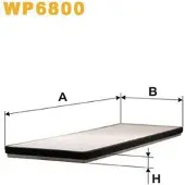 WIX FILTERS Filter, Innenraumluft WP6800