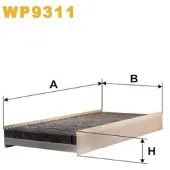 WIX FILTERS Filter, Innenraumluft WP9311